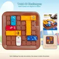 Board Games Logic Brain Car Heavy Traffic Game Smart Math Travel Game Card Puzzle Game Toys for Kids 5 and Up