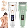 USB Electric Women Shaver Trimmer for Intimate Haircuts for The Groin Pubic Hair Cuter Armpit Feet Sex Places Zone Cliper Shaving Machine Women Depilation Color White