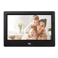 USB Powered Digital Picture Frame 7 Inch Digital Photo Frame, Only Compatible USB Disk and TF card(Black)