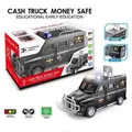Boys Piggy Bank - Coin Money Storage - Police Swat Car - Toy Money Box with Password- Black