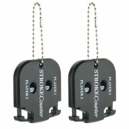 Golf Score Counter Mini 2Pcs Shot Stroke Clicker Keychain Game Scorekeeper Outdoor Sport Scoreboard Portable Tracking