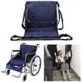 Blue - 4 Handles,Patient Transfer Emergency Evacuation Chair Wheelchair Belt Safety Full Body Medical Lifting Sling Sliding Transferring Disc Use