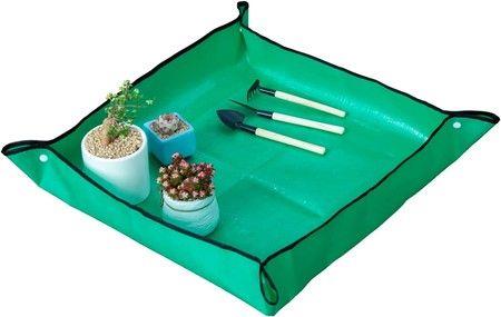 3 PCS 100*100cm Plant Repotting Mat Waterproof Indoor Succulent Potting Mat Portable Gardening Soil Changing and Watering mat and Foldable Garden mat