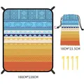 Bohemian Beach Mat Quick Drying Anti Splashing Moisture-proof Mat Outdoor Picnic Mat Camping Blanket Beach Mat