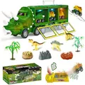 Truck Toys for 1-6 Year Old Boys, Kids Toys Pull Back Transport Truck with Sound and Music&Light Toy Cars