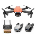 Mini WiFi FPV with 4K 720P HD Dual Camera Air Hovering 15mins Flying Foldable With Dual CameraTwo BatteriesOrange