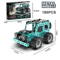 BLue 190 PCS Erector Sets Metal Assembly Toys STEM Metal Jeep/Off-Road kit Educational Engineering Toy Parent-Child Interaction Construction Set Gift