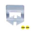 1000x 1MM Tile Leveling System Clips Levelling Spacer Tiling Tool Floor Wall