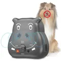 Ultrasonic Anti Dog Barking Device Auto Rechargeable Dog Barking Control Devices with 3 Modes-Grey