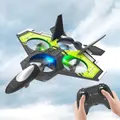 Remote Control Plane Radio-Controlled Aircraft 2.4G Gravity UAV Fighter EPP Foam Glide Model Aircraft Toy Gift Color Green