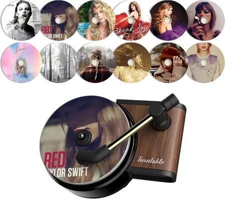 Car Air Freshener Taylor Record Player Ventilation Clip Music Album Cover Accessories Scent Eras Merch Women Singer Fans