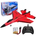 RC Airplane 2CH RC Plane 2.4GHz Remote Control Plane RTF SU35 RC Jet Easy to Fly Airplane Toys rc Planes for Kids and Beginner with Night Lights (Red)