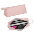 PU Leather Travel Case Portable Carrying Case Storage Bag for Dyson Hair Straightener Straight Iron Accessories (Pink)