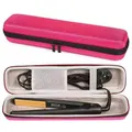 Hard Travel Case for Classic Hair Straightener, Curler, Hair Straightener, EVA Case for Vacation (Accessories Not Included, Pink),1 Pack