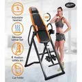 Adjustable Inversion Table Foldable Massage Gravity Back Inverter w/PVC Mat &amp; Heavy-Duty Steel Frame