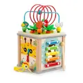 7 in 1 Activity Cube for Boys and Girls, Wooden Montessori Toys for Baby, Educational Learning Toys for Toddlers