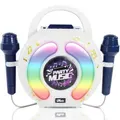 (Blue)Karaoke Machine for Kids, Portable Singing Machine Karaoke Toys with 2 Microphone,Party Favor Birthday Gifts for Toddlers Boys And Girls