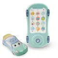(Blue)Phone Toy with Music Light Mini Projector,4 Mode Learning Toddler Infant Soothing Car Toys-Number Counting Color Animal Sound Fun Smart Phones