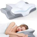 Ultra Cooling Pillow for Neck Support,Adjustable Cervical Pillow Cozy Sleeping,Odorless Ergonomic Contour Memory Foam Pillows,Orthopedic Bed Pillow for Side Back Stomach Sleeper