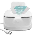 Wet Wipes Dispenser Warmer, USB Powered Wet Wipes Dispenser Warmer, Portable Large Capacity Diaper Warmer (NO RECHARGE BATTERY IN)