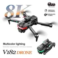 8K Drone Professional Three HD Camera Aerial Photography 2.4G Brushless Optical Flow Obstacle Avoidance FPV Drone