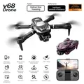 HD Three Cameras Drone Professional Aerial Photography 2.4G Brushless Optical Flow Obstacle Avoidance FPV Drone Color Black