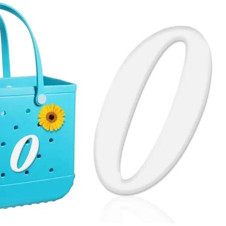 Letter Charms for Bogg Bag,Alphabet Lettering Accessories Charms Compatible with Bogg Bag Original All Models,Insert Decorative Letter for Handbag Beach Tote Bag (O)