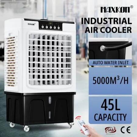 Maxkon 45L Industrial Evaporative Air Cooler Remote Portable Air Conditioner Fan Humidifier