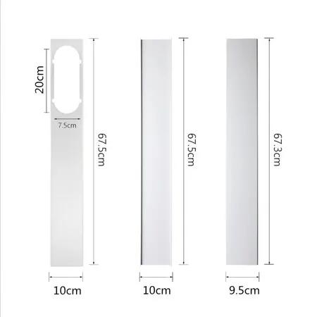 Window Air Conditioner Vent Cover 1.9m Length Damper Sliding Door Kit Cooling Exhaust Seal Home Comfort Energy Saving