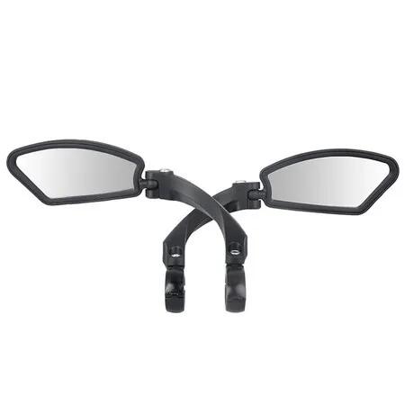 HD Handlebar Bike Mirrors with Blast-Resistant and Crystal Clear Glass for a Wider Field of View