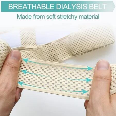 Supportive PD Catheter Holder Peritoneal Dialysis Belt with breathable material,Adjustable design fits most men & women(Size:M 73-105CM)