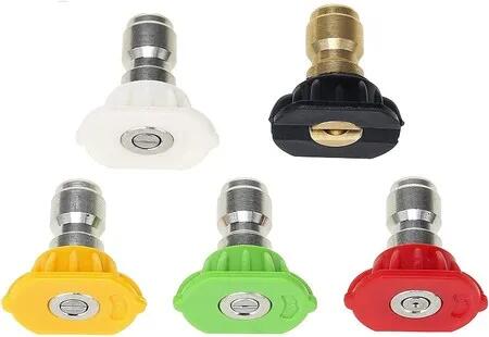 1 Liter Foam Cannon with 5 Pressure Washer Nozzle Tips - 1/4 Inch Quick Connector