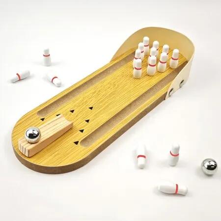 Table Top Mini Bowling Game Set,Funny White Elephant Gifts Ideas,Desk Tabletop Stress Relief Gadgets Toys Games,Small Fun Stocking Stuffers Gag Gifts