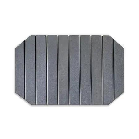 Dark Gray 60*39cm Octagonal Diatomaceous Earth Drying Mat Foldable Multifunctional Water Absorbent for Kitchen Countertops