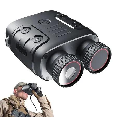 Binoculars with 1080p Infrared Night Vision Goggles,5X Digital Zoom and 800M Full Dark Viewing Distance for Taking Photos and Videos