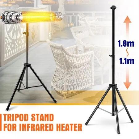 Heavy Duty Adjustable Tripod Stand for Maxkon Outdoor Infrared Heaters