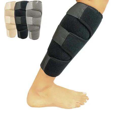 1 Pack Adjustable Shin Splint Support, Lower Leg Compression Wrap Increases Circulation, Reduces Muscle Swelling, Calf Sleeve for Men and Women (Black)