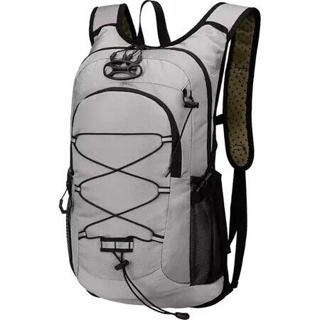Lightweight Outdoor Hiking Backpack,Large Capacity Pack for Travel,Hiking,Climbing,Skiing,Running Daypack for Men Women Color Grey