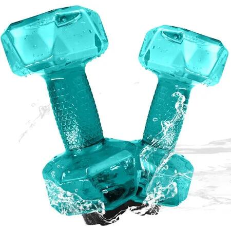 2 Set Water Weights for Pool Exercise,Upgraded PE Water Dumbbells Pool Resistance,Water Aerobics Equipment with Non-slip Handle,Green