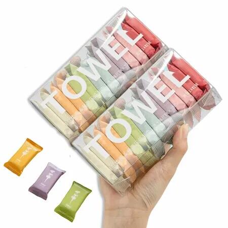 Disposable Compressed Towels, Portable Compressed Towel Tablets,28Pcs Travel Wash Cloth,Thicker Super Absorbent Wash Cloths,Face Towel Ideal