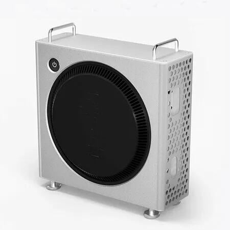 CNC Aluminium Case Enclosure Protective Bracket Stand Holder Mount Replacement for Mac mini M4, M4 Pro 2024, Silver