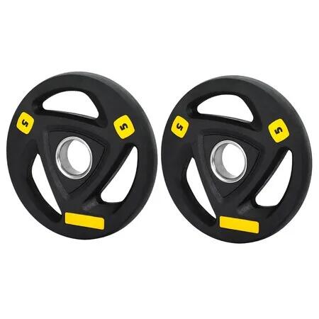 Everfit Weight Plates Olympic 5kgx2 Dumbbells Barbells Plate Weight Lifting Home