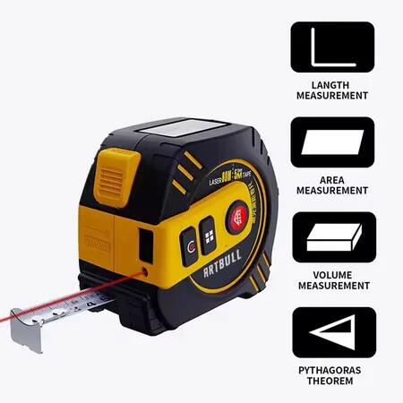 2in1 Multifunction Laser Tape Rangefinder 40m with 5m tape LCD Display with Backlight Rechargeable Laser Distance Meter