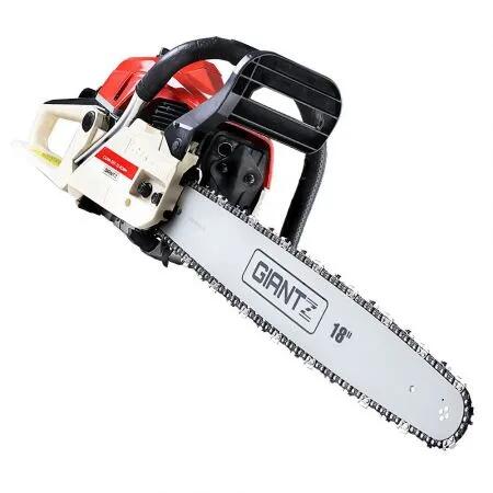 Giantz Petrol Chainsaw Commercial E-Start 18 inch