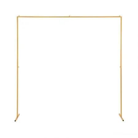 2M Backdrop Stand Wedding Background Decoration Party Flower Balloon Display Golden