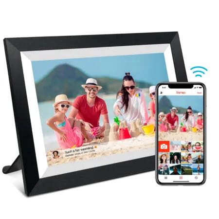 Digital Photo Frame 10.1 Inch WiFi Electronic Smart Picture Album Frameo 1280x800 HD IPS Touch Screen MP4 Player 32G Auto Rotate Share Video Instantly