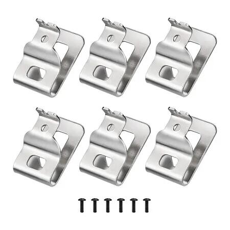 6pcs Belt Clips for Dewalt, 304 Stainless Steel Drill Tool Clips with Screws for Dewalt N268241 N086039 Fit for 20V Power Tools for DCD980 DCD985