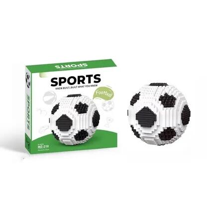 735Pcs Soccer Ball Micro Building Blocks Set,3D Mini Football Model Bricks Kit,Educational Sports Toy Gift For Sports Fans Kids Teens