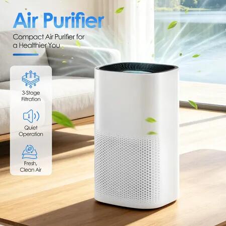 HEPA H13 Air Purifier PM2.5 Office Desktop Cleaner Portable Room Dust Filter Fresher Purification Pet Hair Smoke Filtration System Quiet Bedroom 30㎡