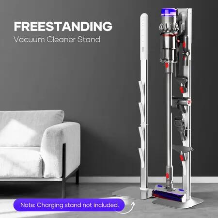 Freestanding Vacuum Cleaner Stand Rack Hook Detect Cordless Stick Cleaning Attachment Storage Holder Compatible for Dyson V7 V8 V10 V11 V15 G5 V12 Slim